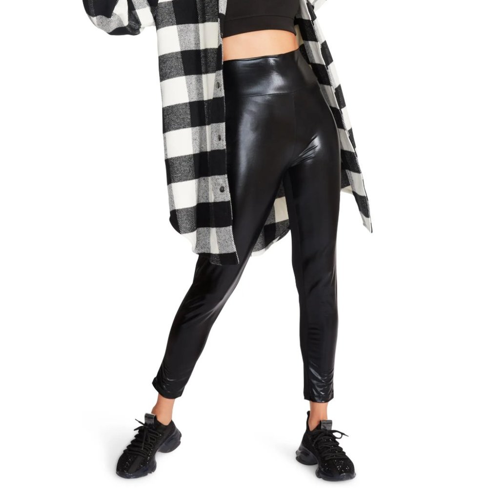 NWT Faux Leather Steve Madden The Skinny Dip High Waist Leggings